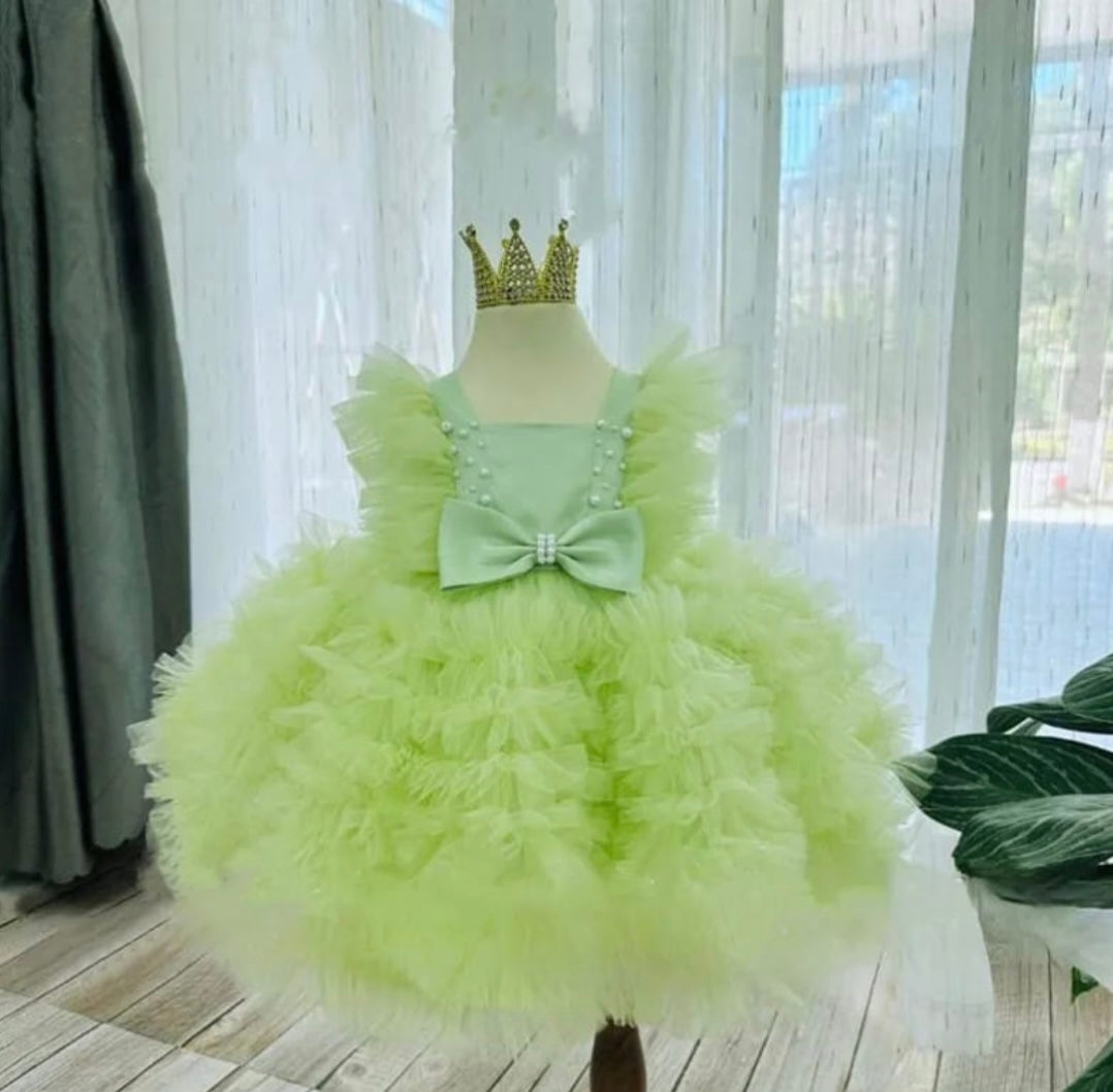 Toddler Girl Cute Princess Fancy Mesh Spliced Dress