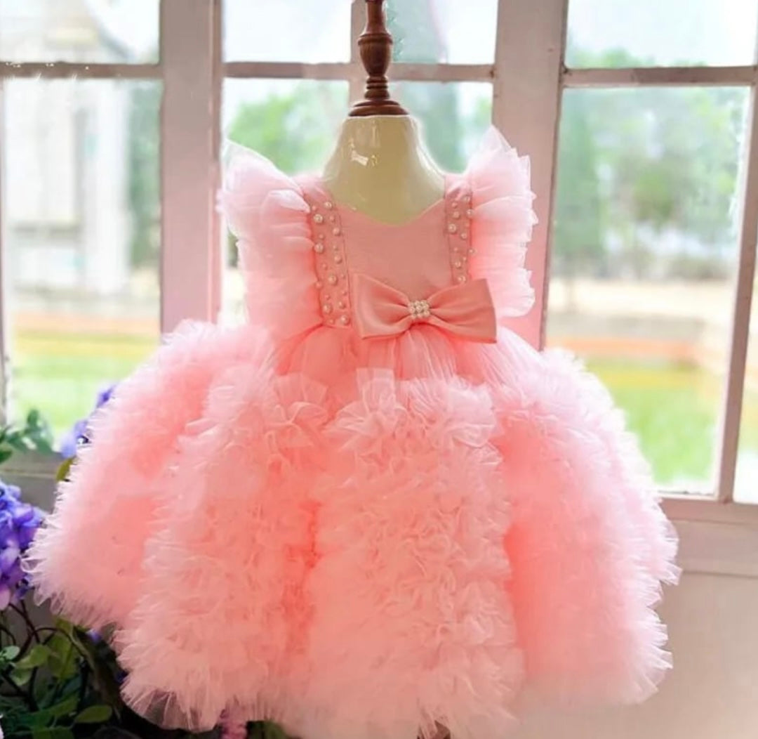 Toddler Girl Cute Princess Fancy Mesh Spliced Dress