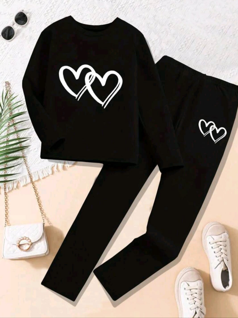Plush - Nifty Basics - Heart in Black with Trousers