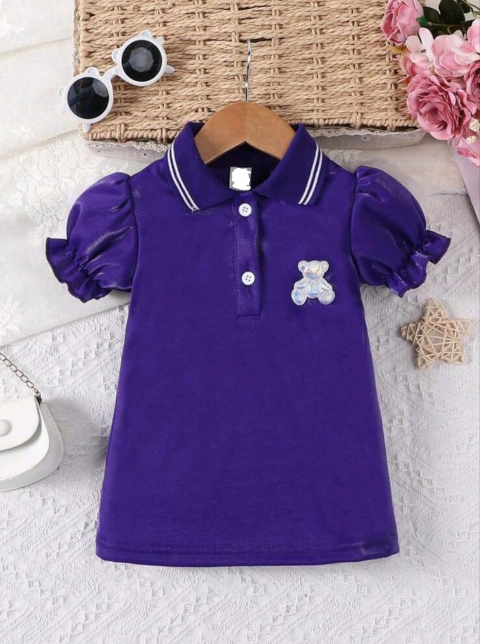 PLUSH-Polo Frock - Modern Purple