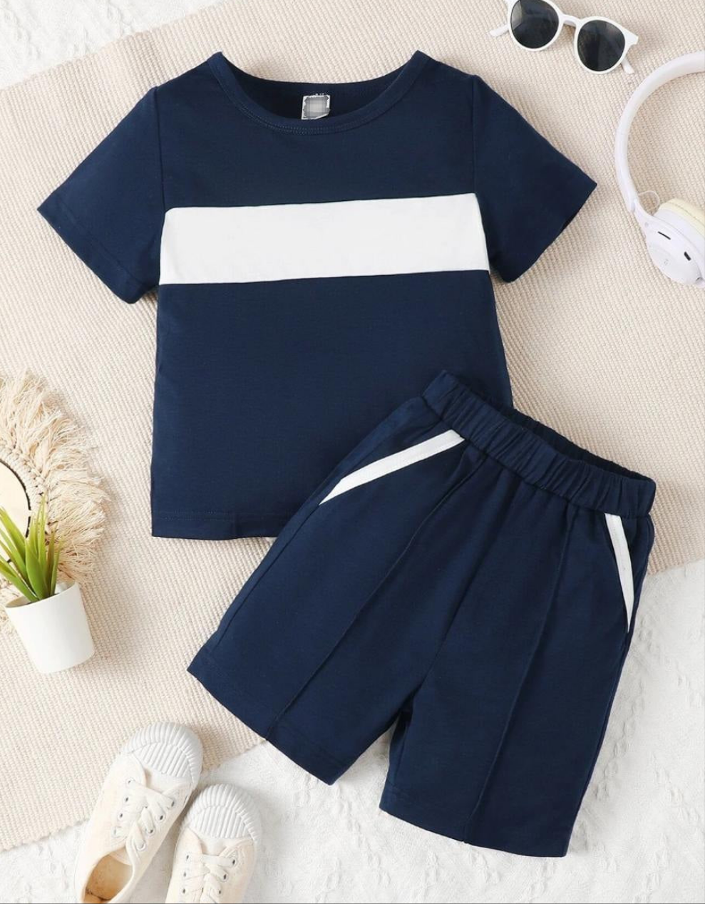Shirt and Short Set - Blue