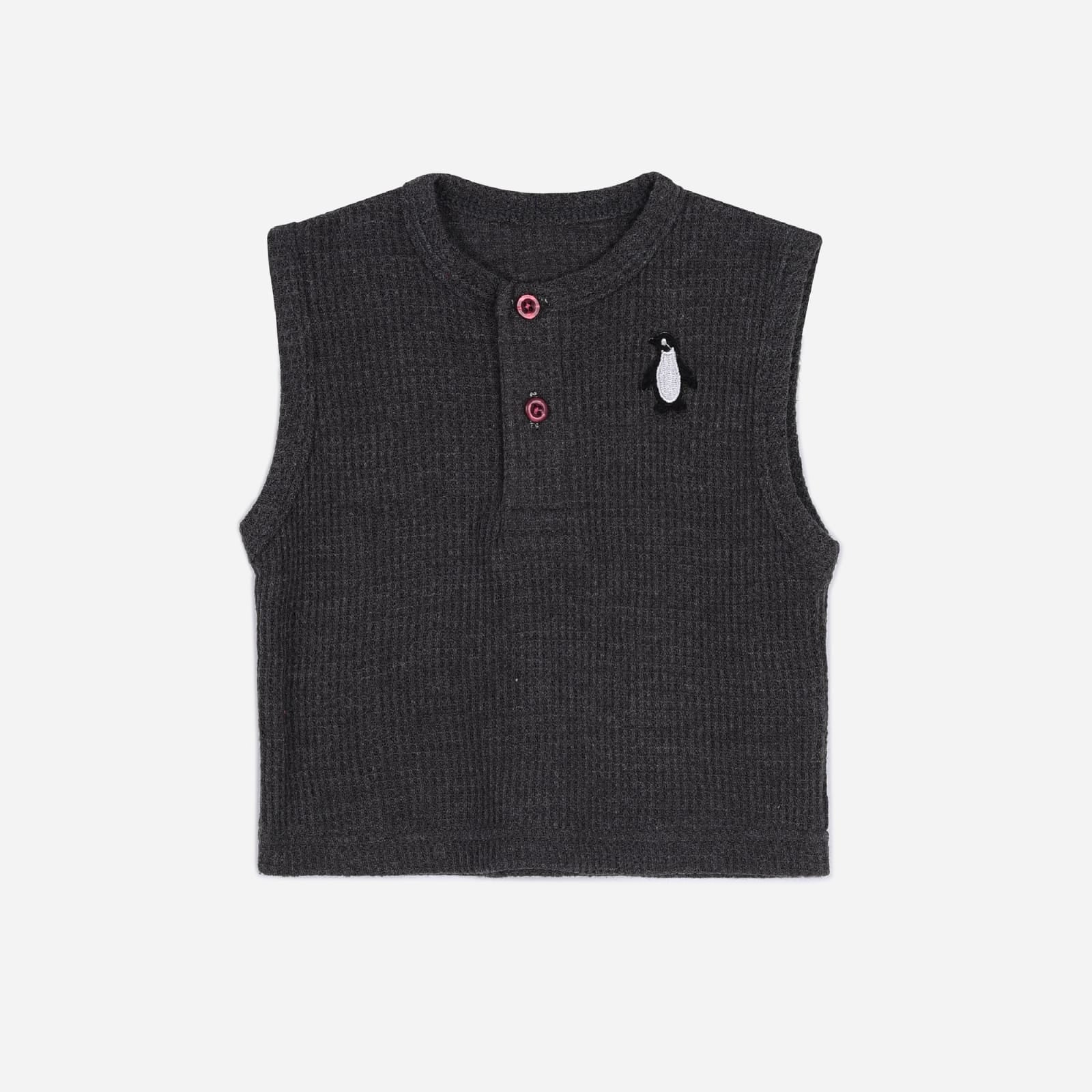 Plush-Waffle Textured Sandos-Charcoal