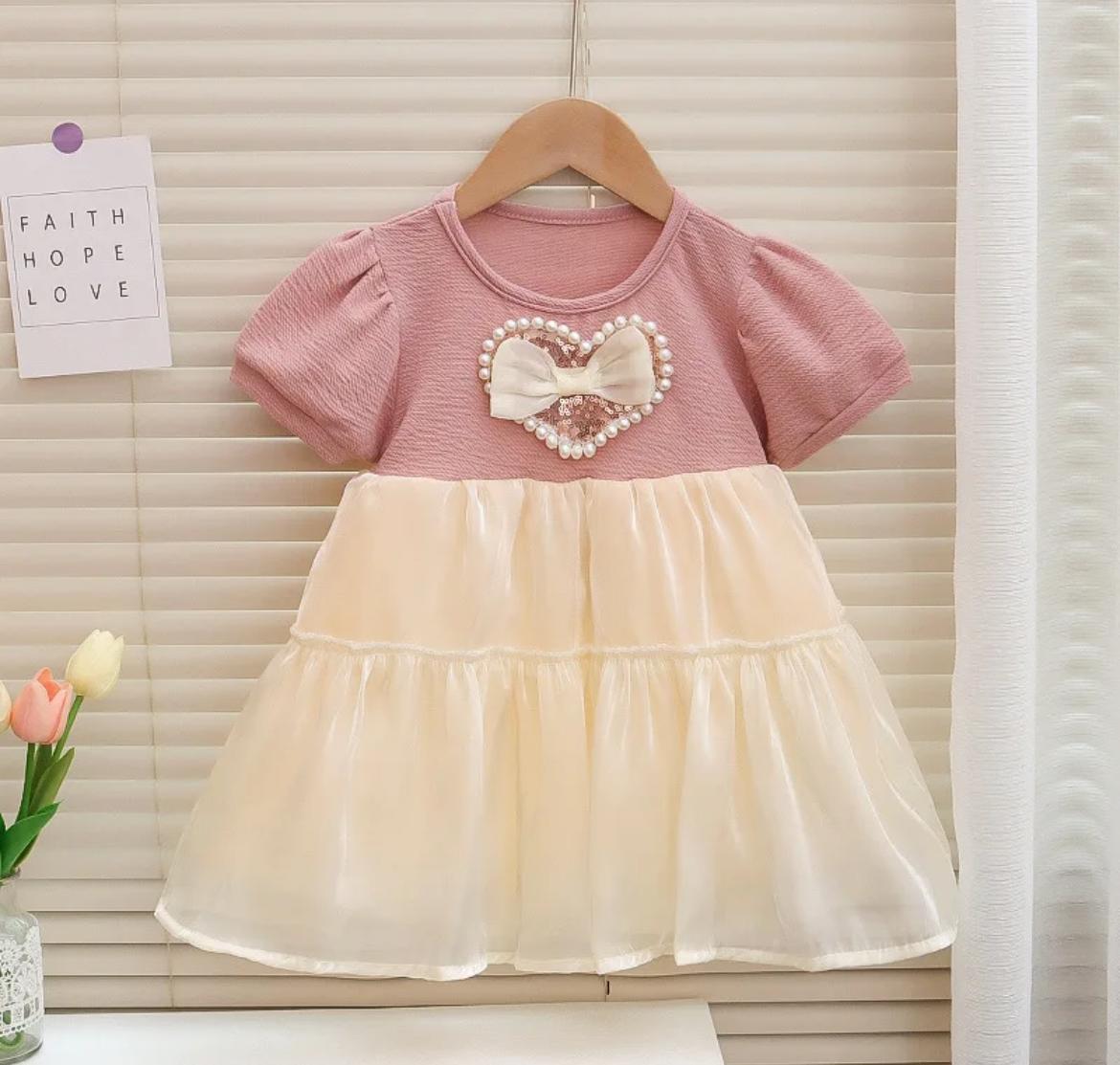 Toddler Girl Cute Princess Fancy Mesh Spliced Dress