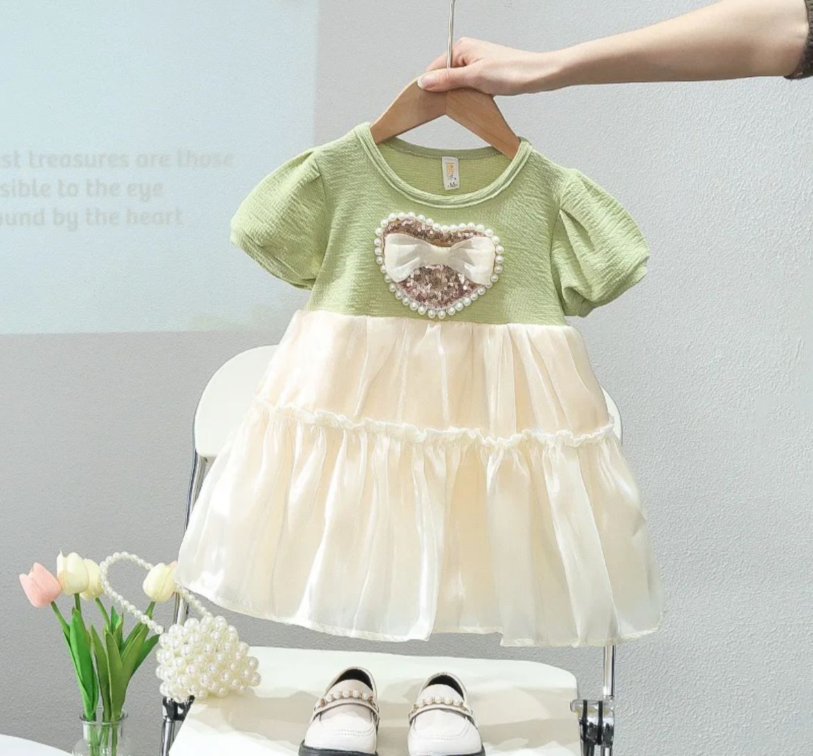 Toddler Girl Cute Princess Fancy Mesh Spliced Dress