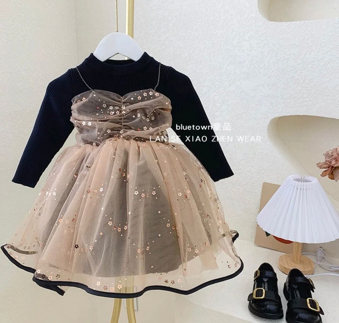 Toddler Girl Cute Princess Fancy Mesh Spliced Dress