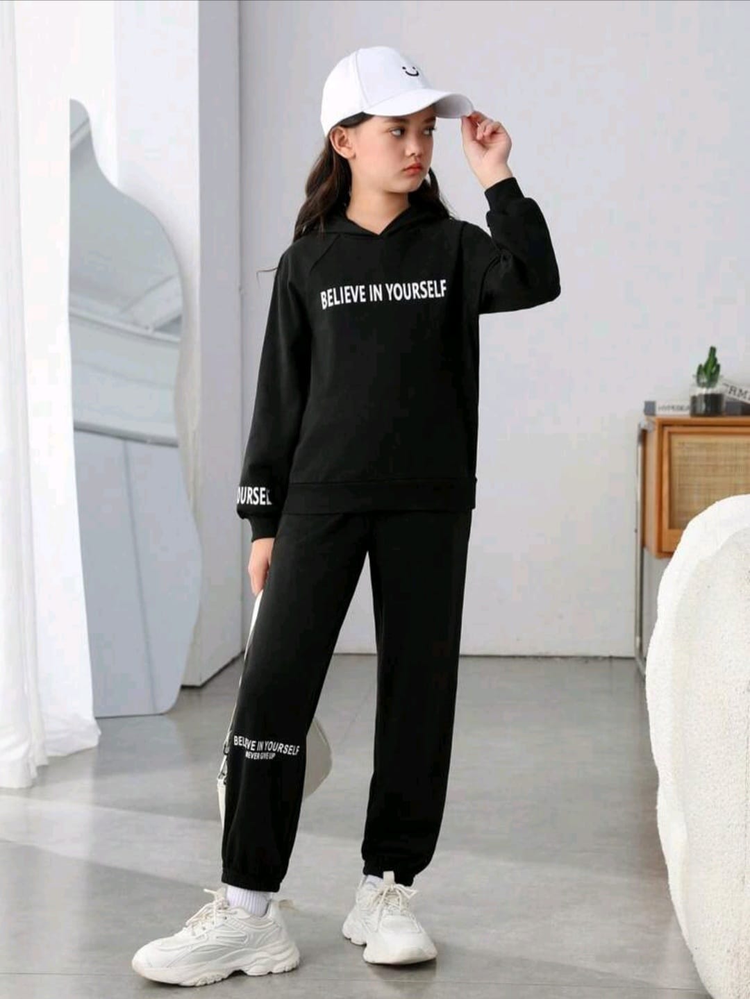 Plush - Nifty Basics - Believe in Yourself in Black with Trousers