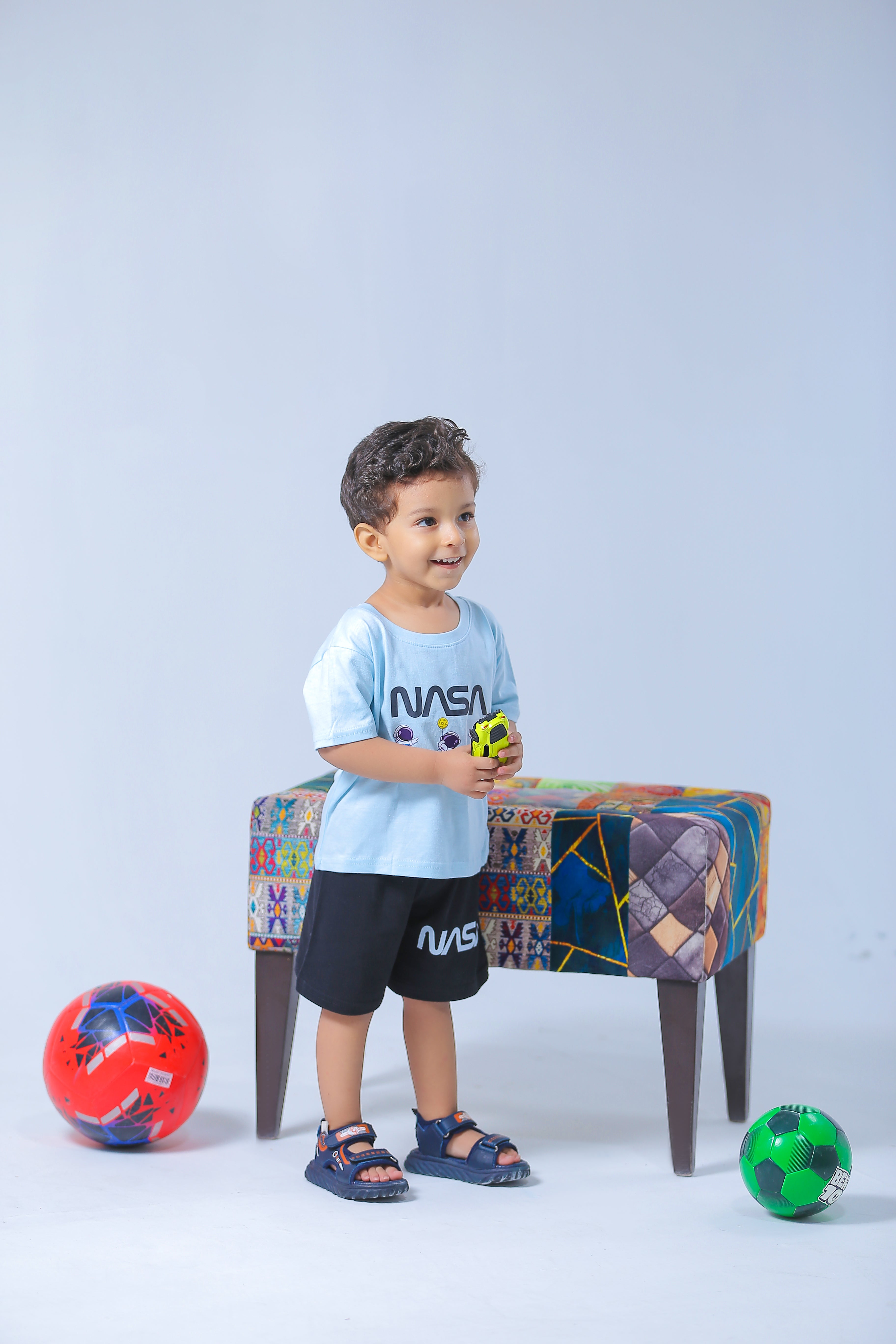 Shirt and Short Set - Blue Nasa