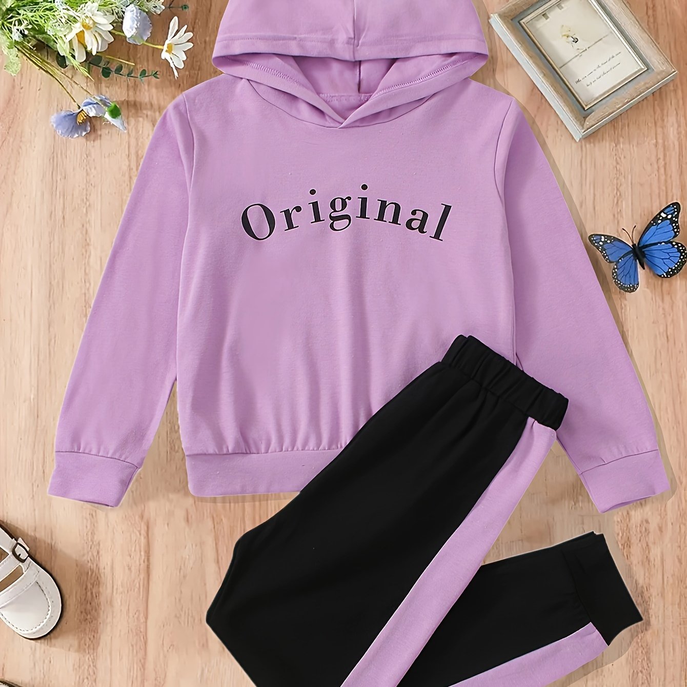 Plush - Hoodied Fleece Shirt & Trouser - Original in Lilac