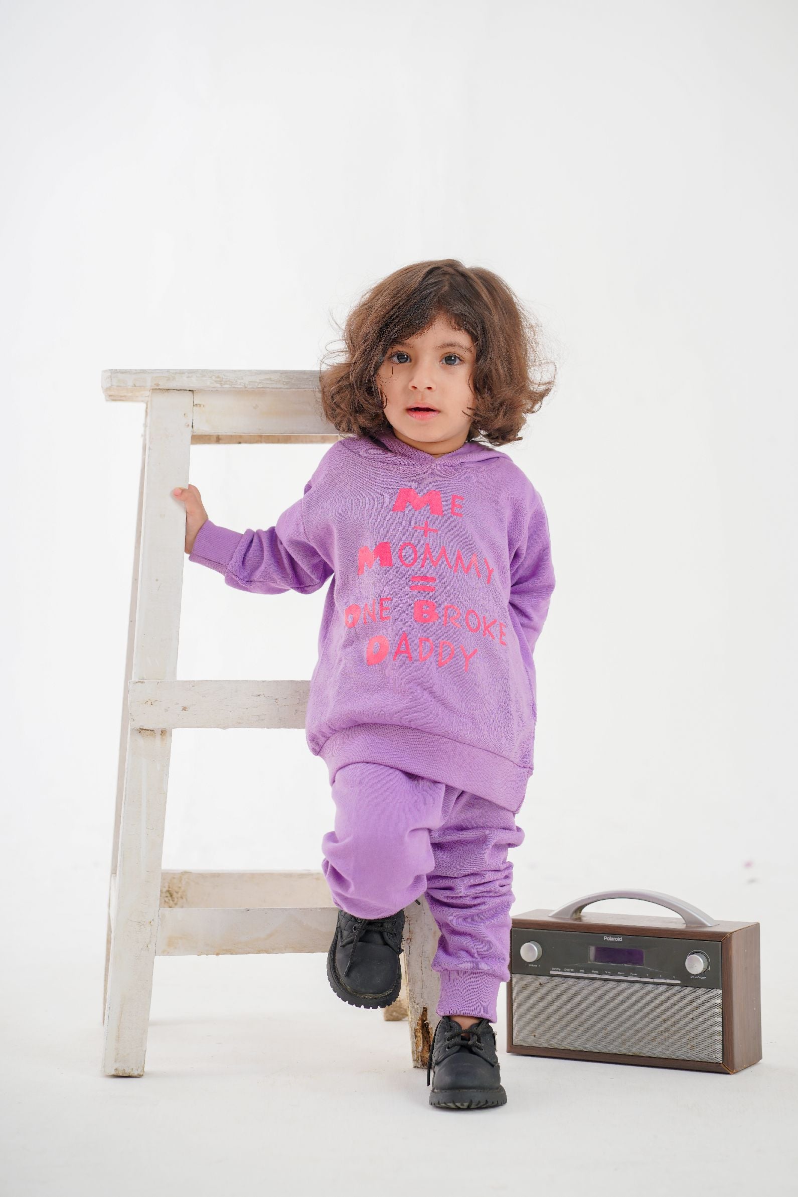 PLUSH - Hoodied Fleece Shirt & Trouser - Broke Daddy Purple