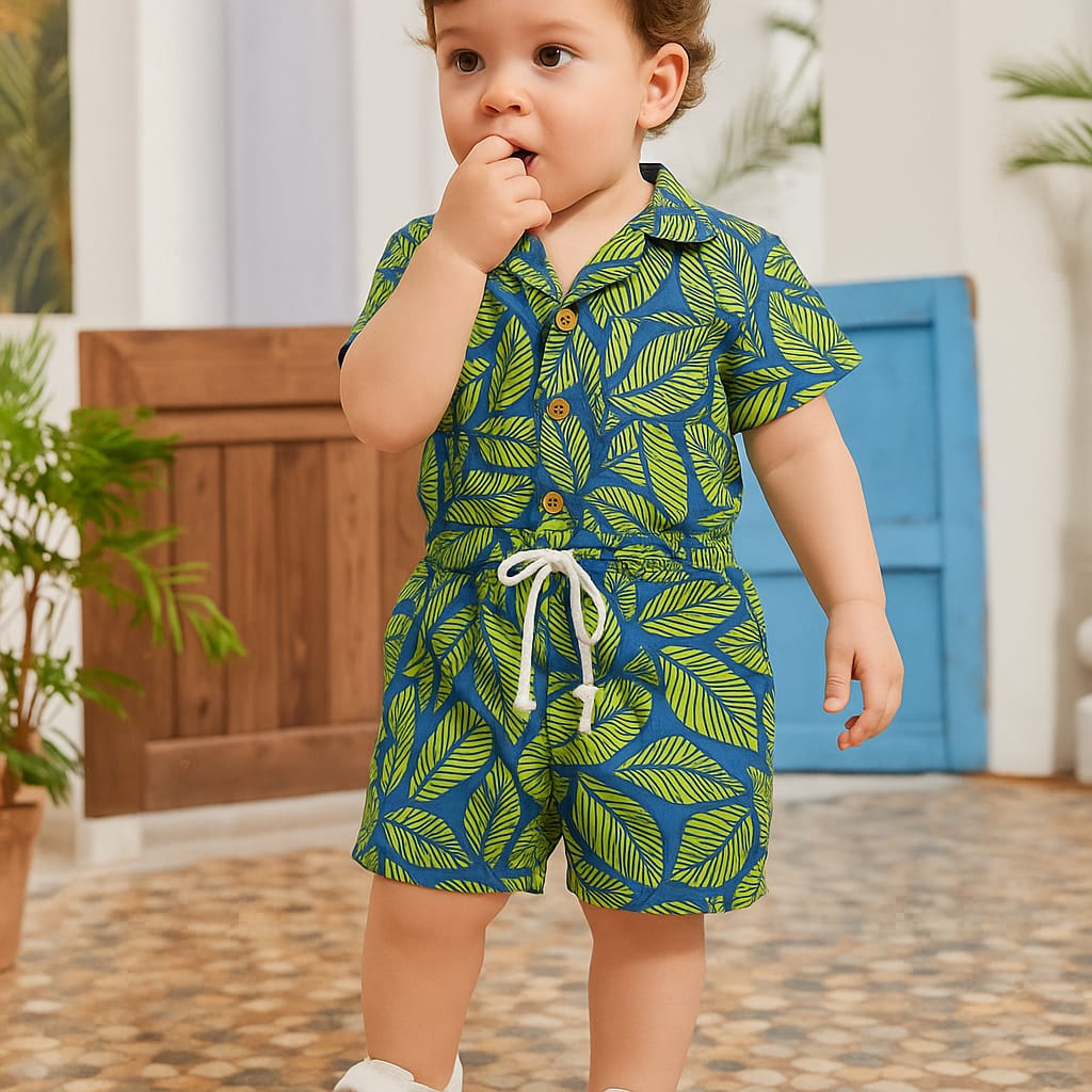 BOYS SHIRT SHORT SUMMER SET