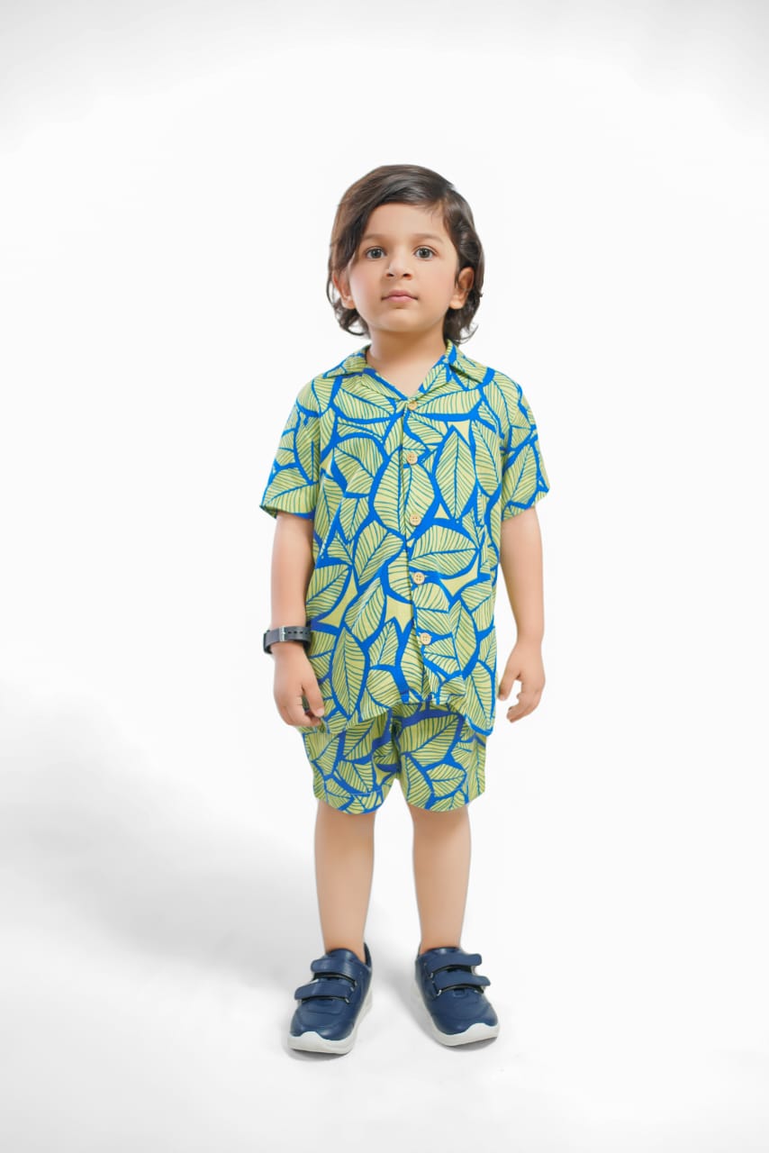 BOYS SHIRT SHORT SUMMER SET