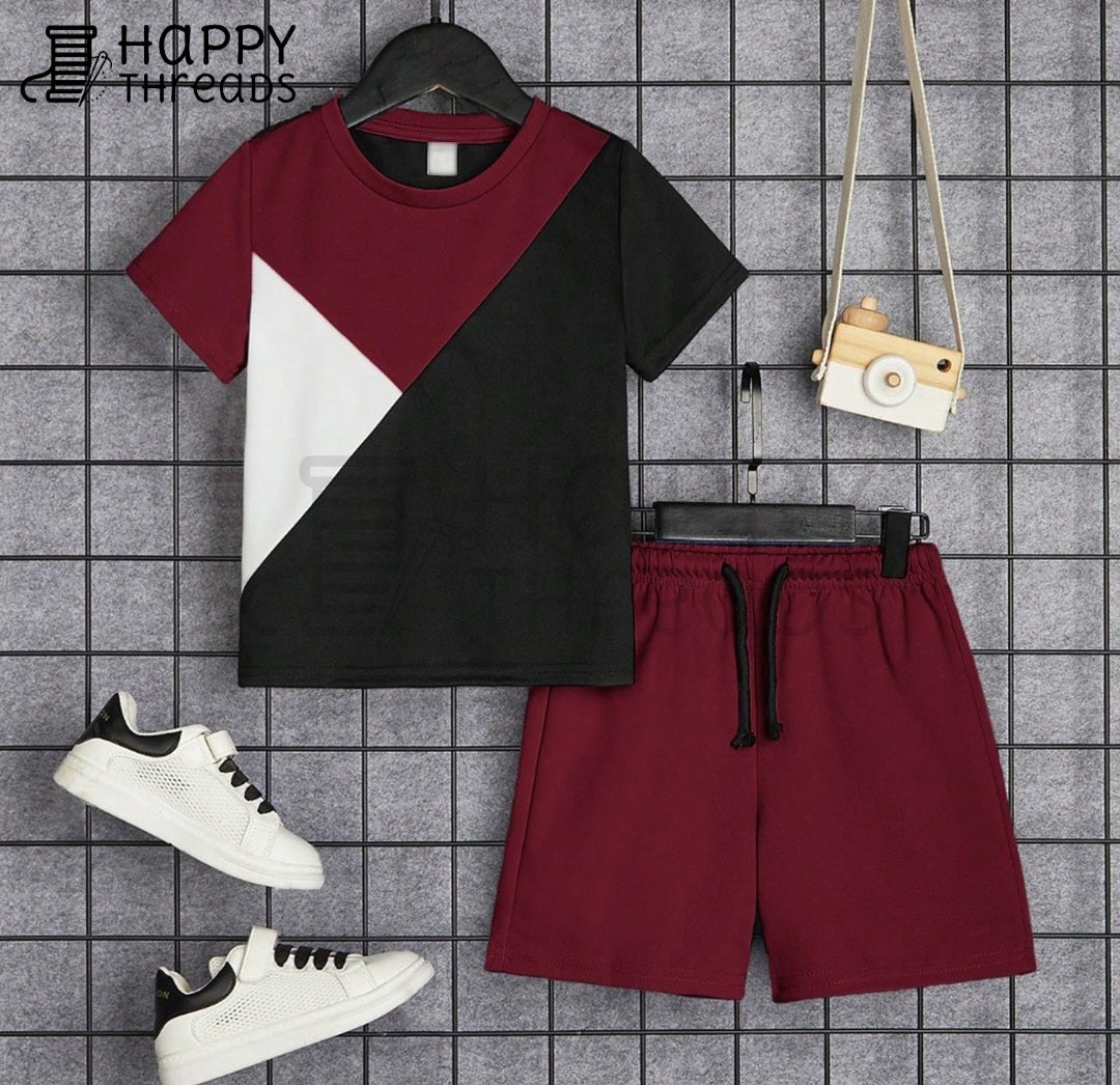 Shirt and Short Set - Red