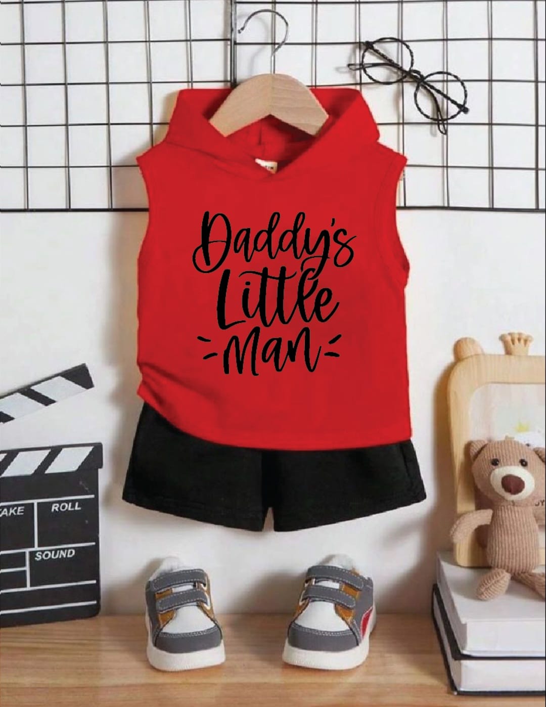 Plush-Summer Set-Daddy's Little Man Red