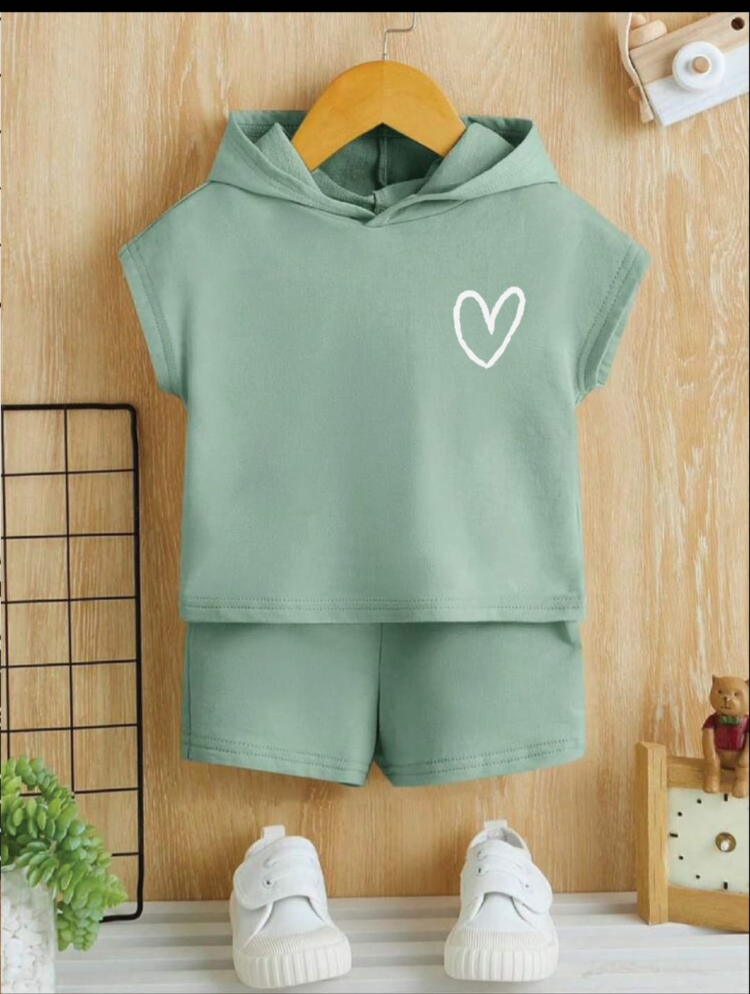 Plush-Summer Set-Heart Green