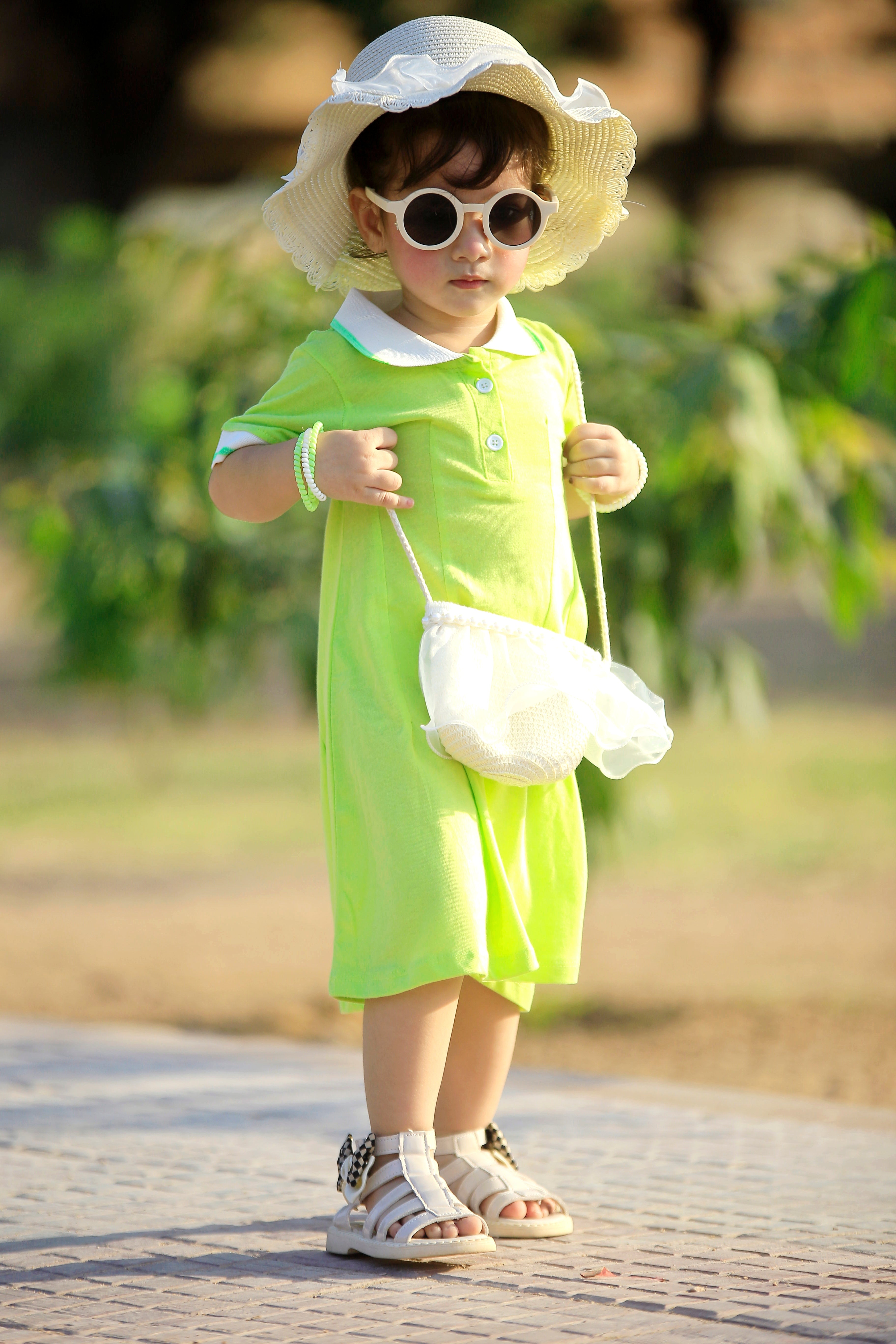 PLUSH-Polo Frock - Green