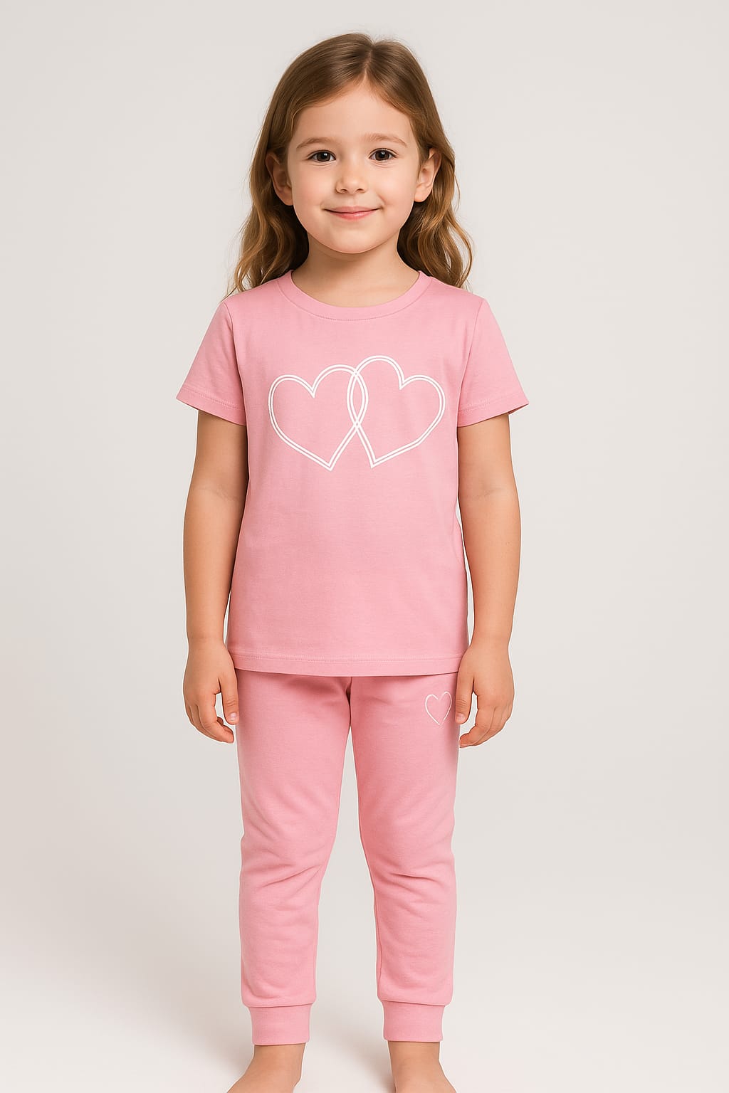Plush-Nifty Basics Premium - Hearts Pink
