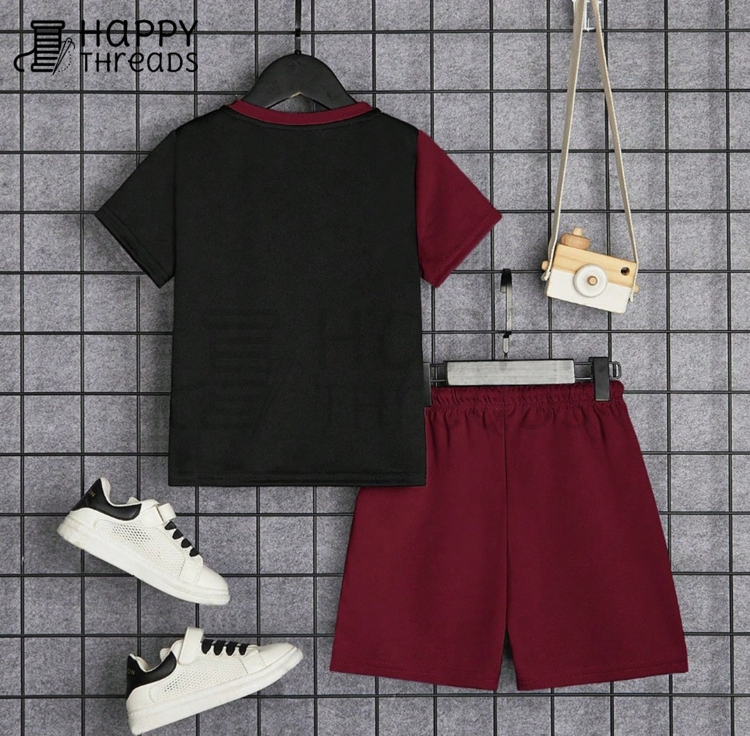 Shirt and Short Set - Red