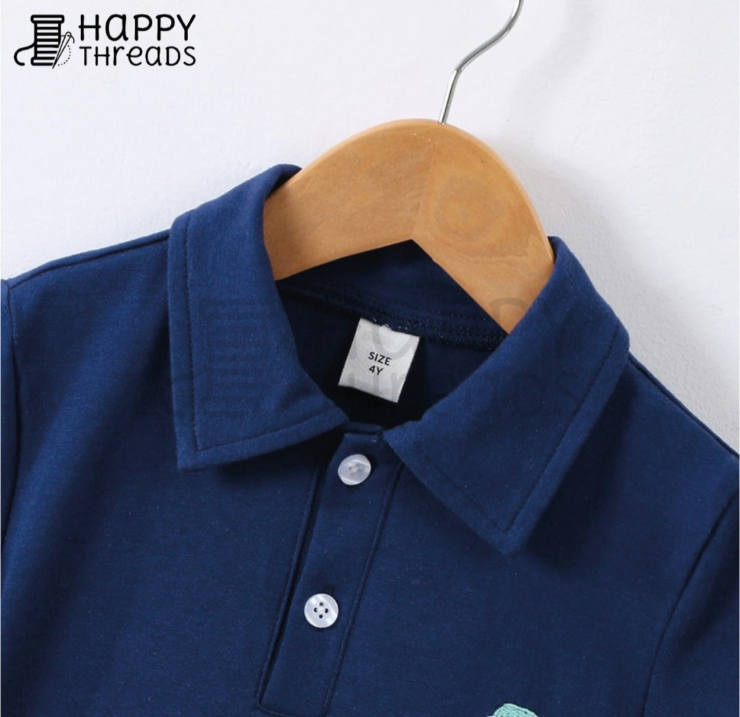 Shirt and Short Set - Blue Polo Inspired