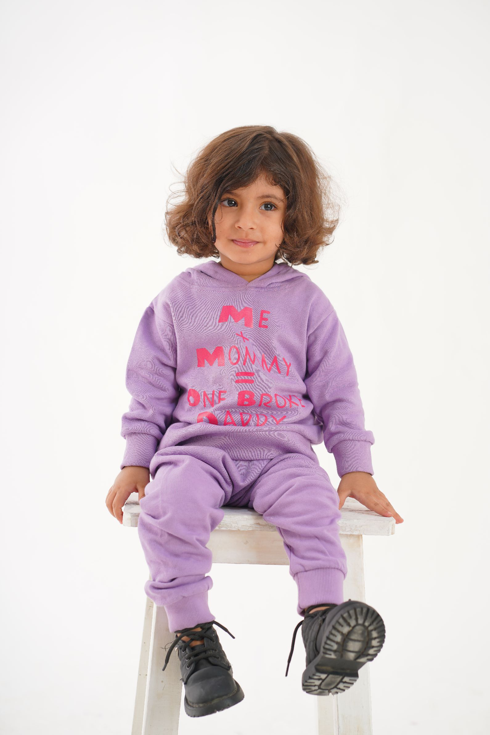 PLUSH - Hoodied Fleece Shirt & Trouser - Broke Daddy Purple