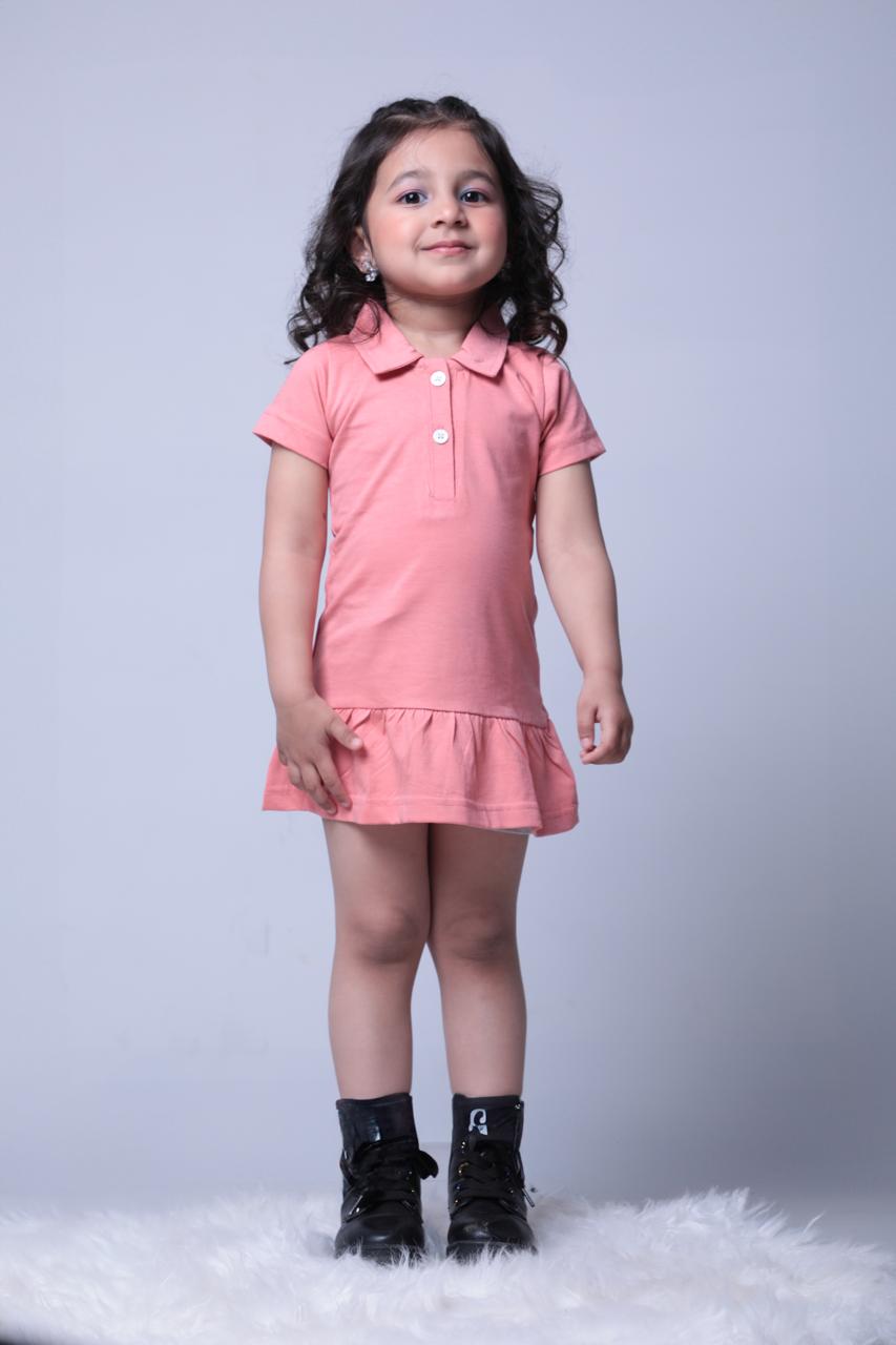 PLUSH-Polo Frock - Bright Pink