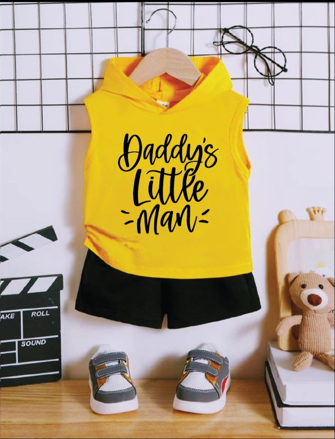 Plush-Summer Set-Daddy's Little Man Yellow