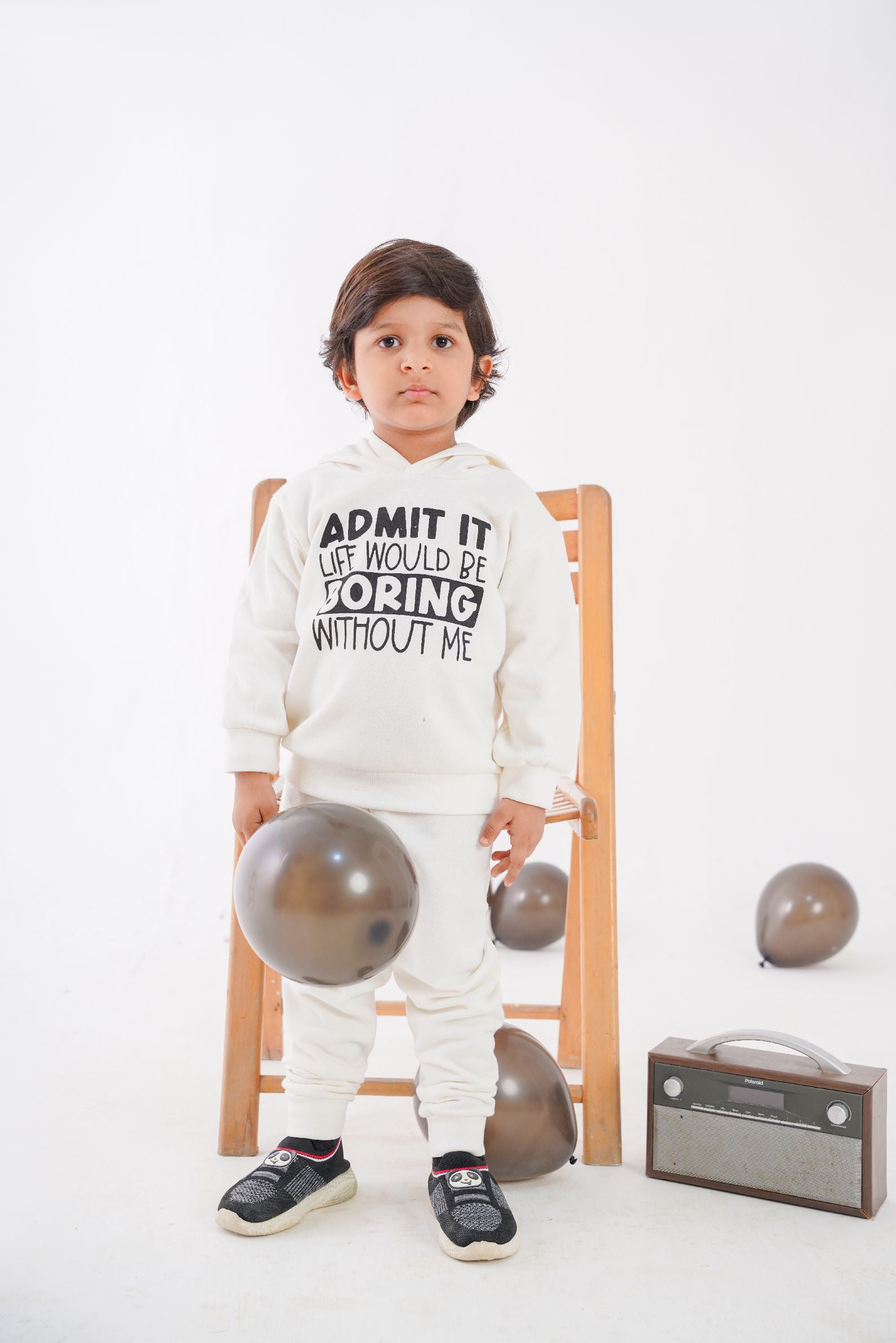 Plush-Fleece Shirt & Trouser -White Boredom Fix