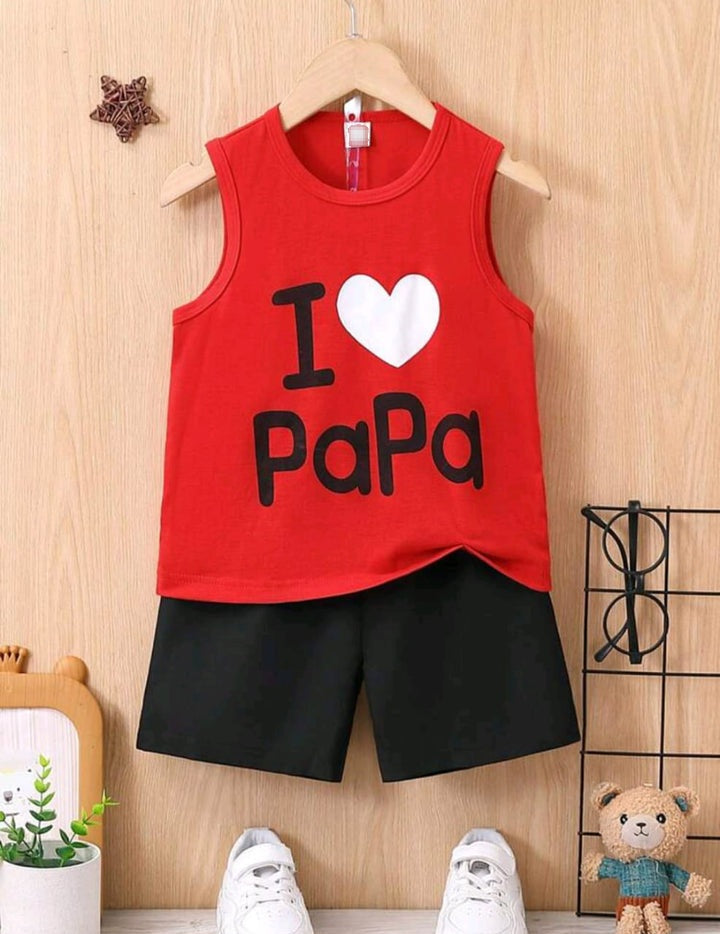 Plush-Summer Sandos - I Love Papa Red