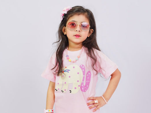 Plush-Nifty Basics - Elephant in Pink with Cuffed Trousers