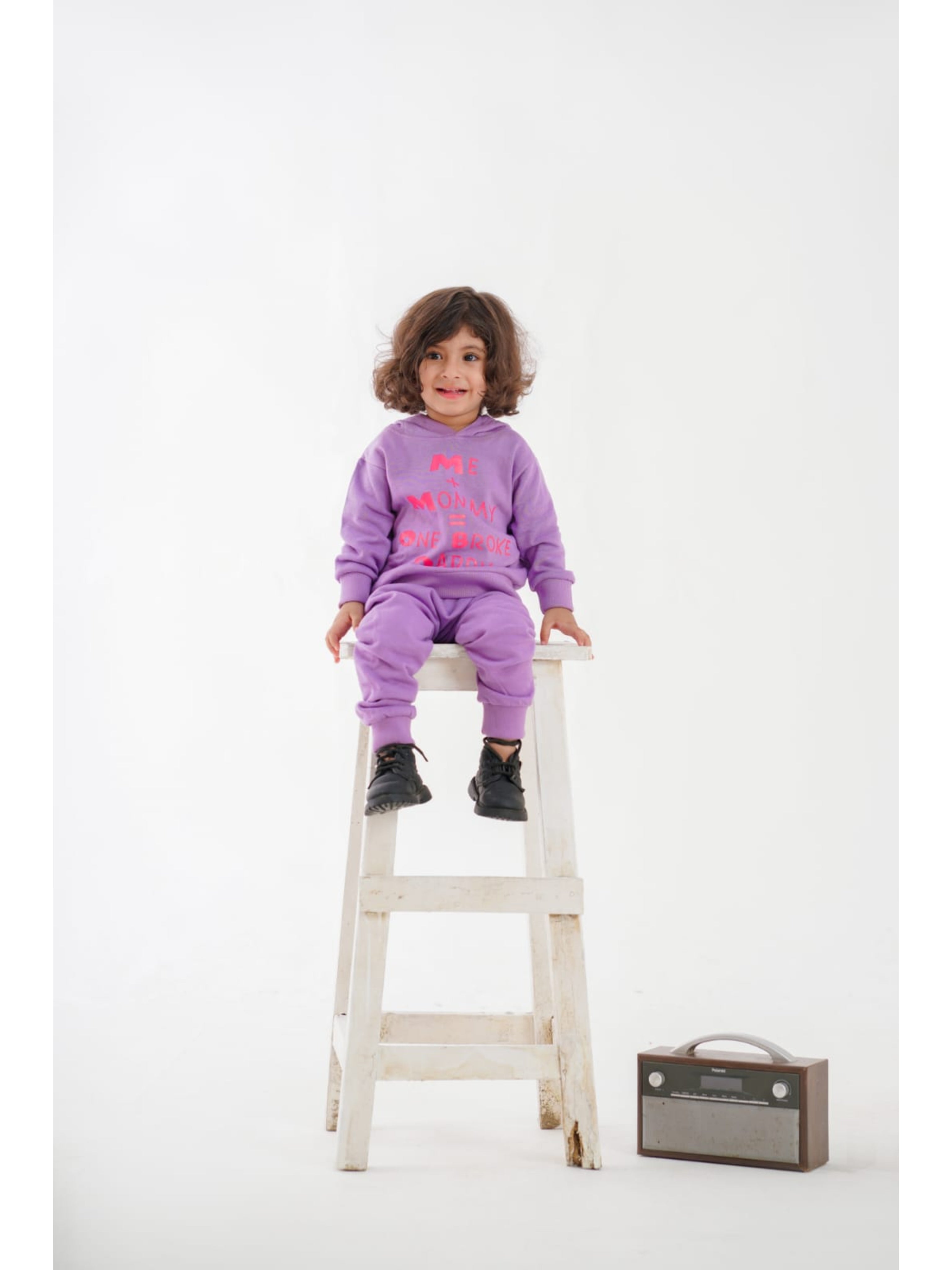 PLUSH - Hoodied Fleece Shirt & Trouser - Broke Daddy Purple