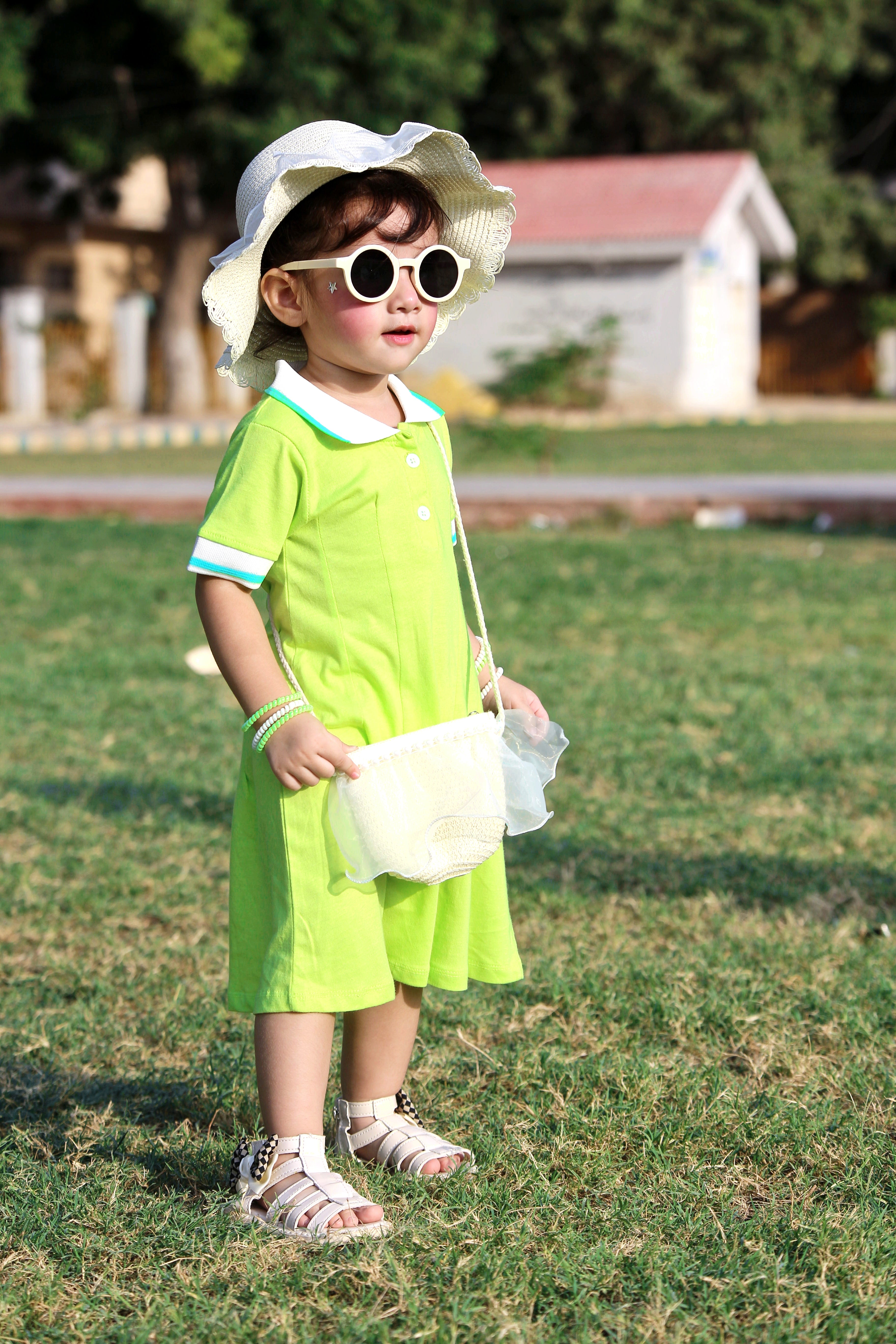 PLUSH-Polo Frock - Green