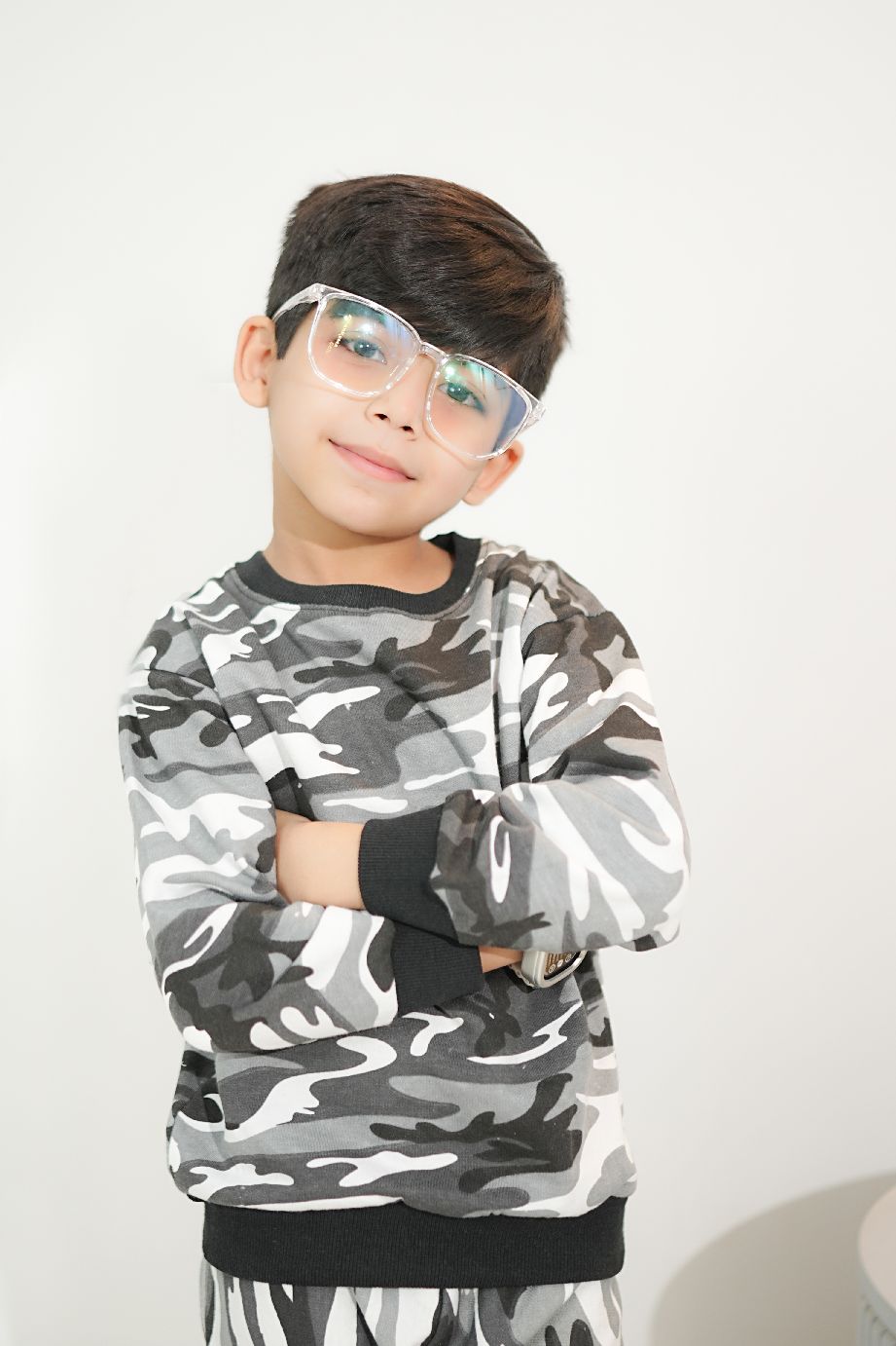 Plush -  Fleece Shirt & Trouser - Camouflage Grey