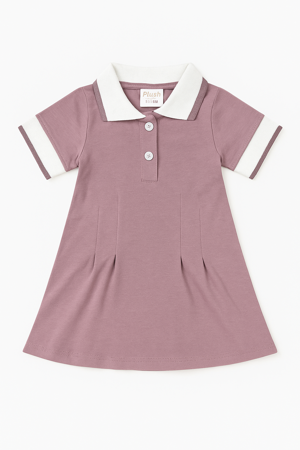 PLUSH-Polo Frock - Muave