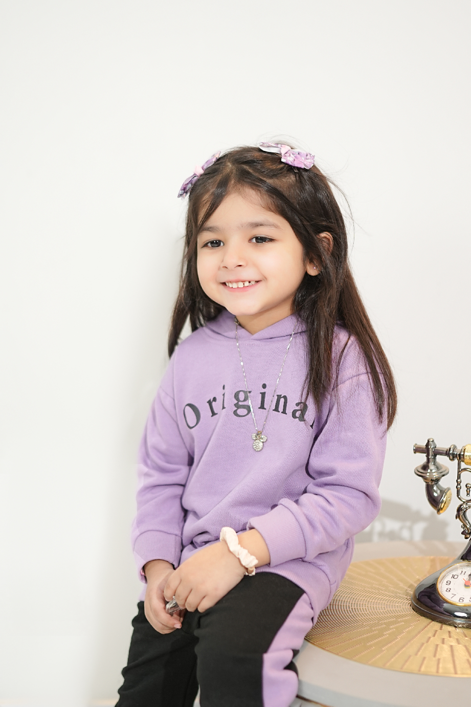 Plush - Hoodied Fleece Shirt & Trouser - Original in Lilac