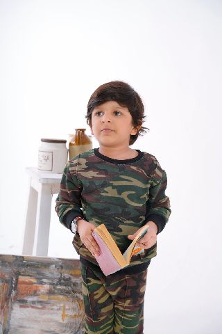 Plush -  Fleece Shirt & Trouser - Camouflage Green