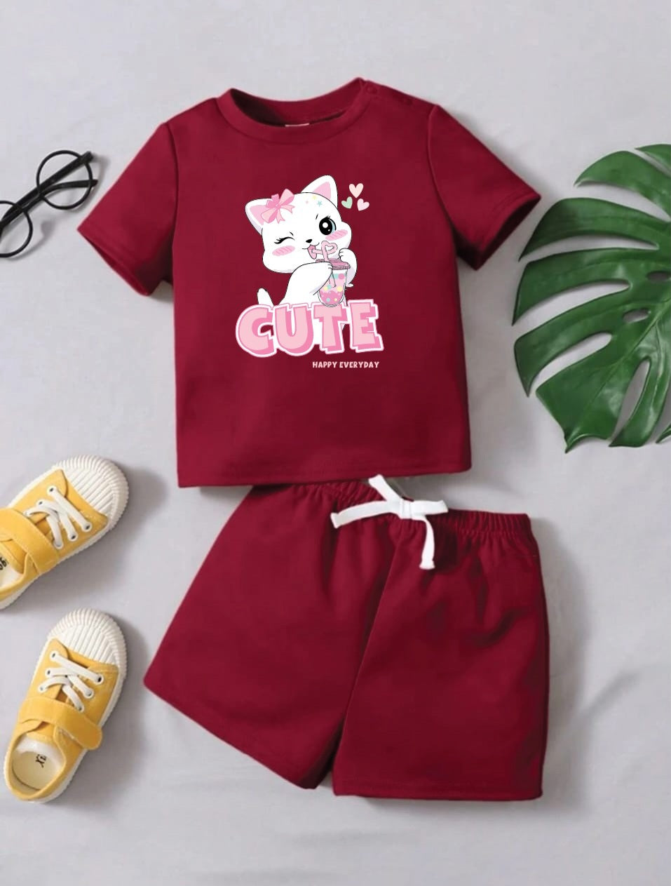 Plush-Summer Set-Cute Red