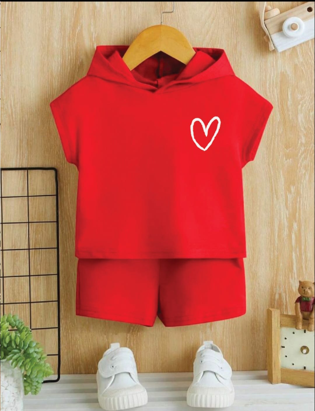 Plush-Summer Set-Heart Red