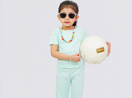 Plush-Premium Girls Casual Wear P/J Set Green