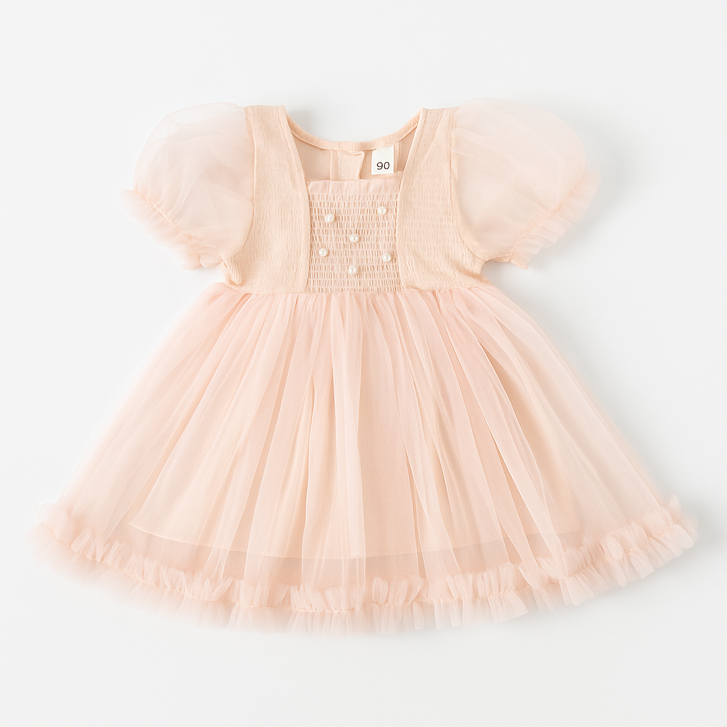 Toddler Girl Cute Princess Fancy Mesh Spliced Dress