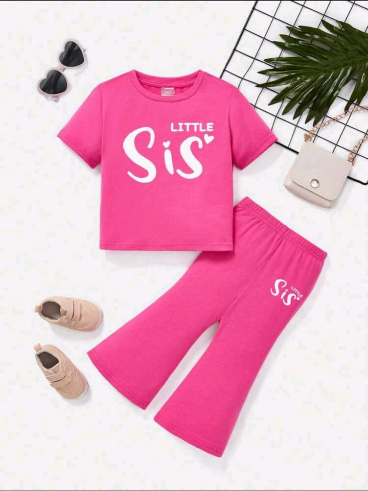 PLUSH-Nifty Basics - Little Sis in Pink with Flapper Trousers