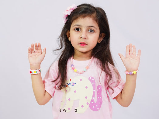 Plush-Nifty Basics - Elephant in Pink with Cuffed Trousers