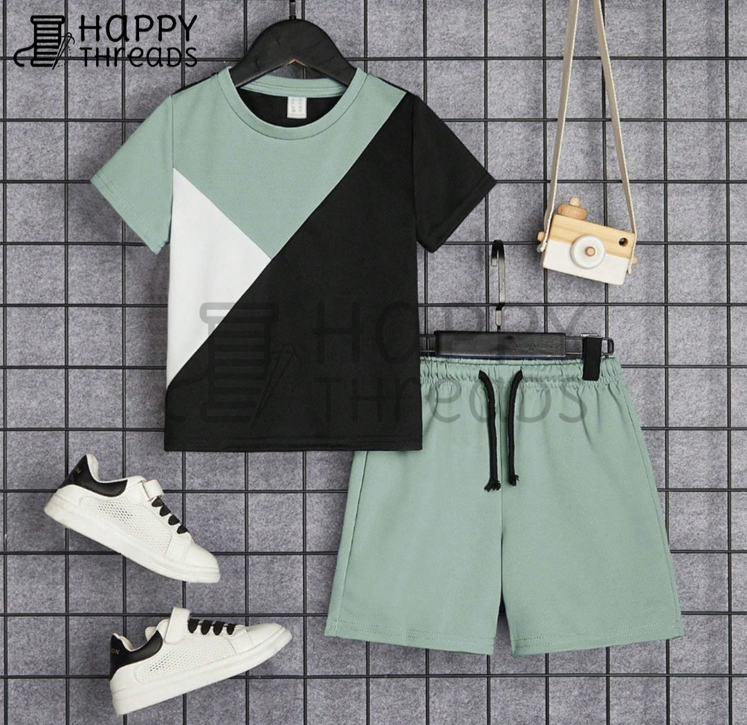 Shirt and Short Set - Green