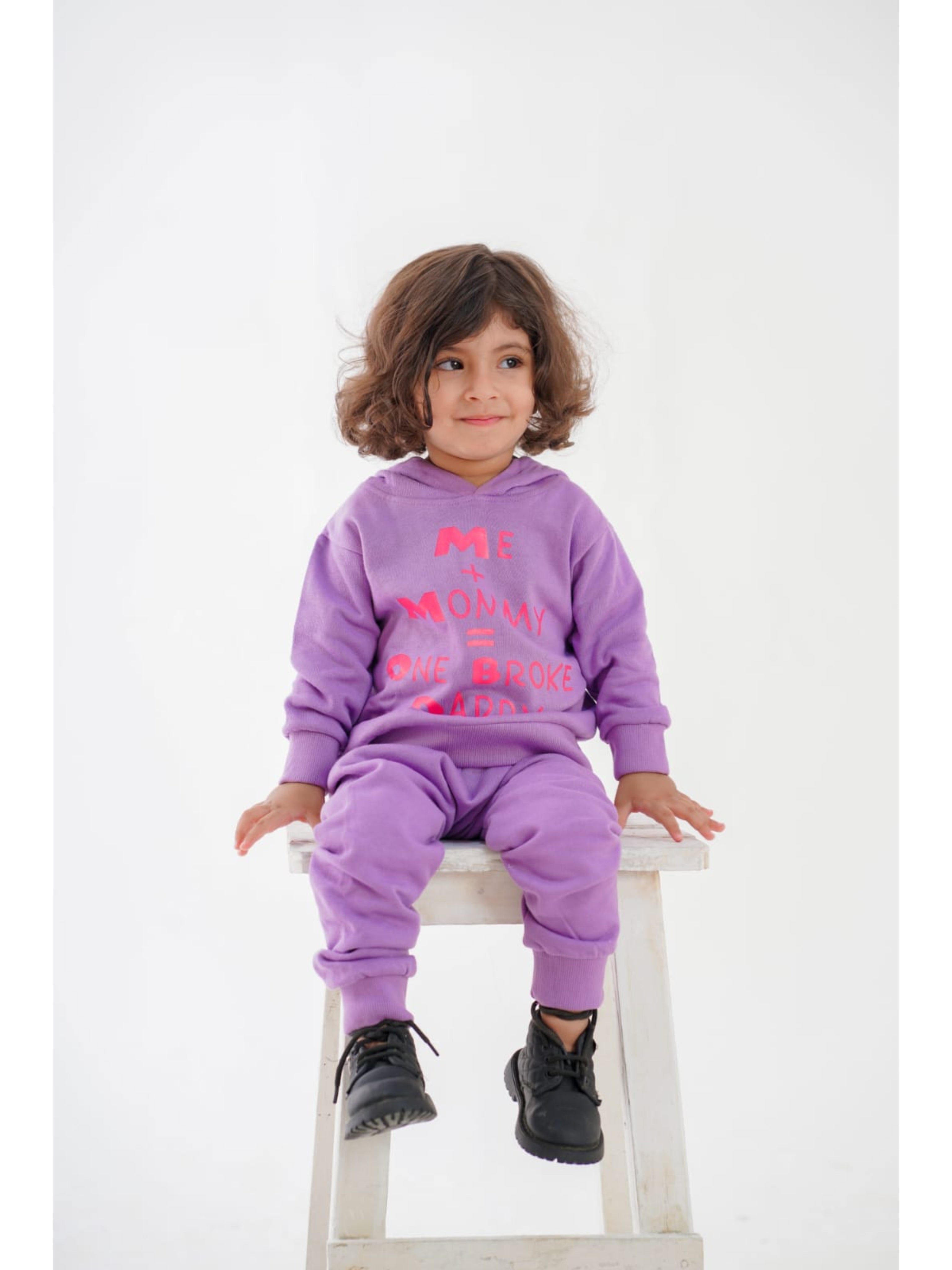 PLUSH - Hoodied Fleece Shirt & Trouser - Broke Daddy Purple