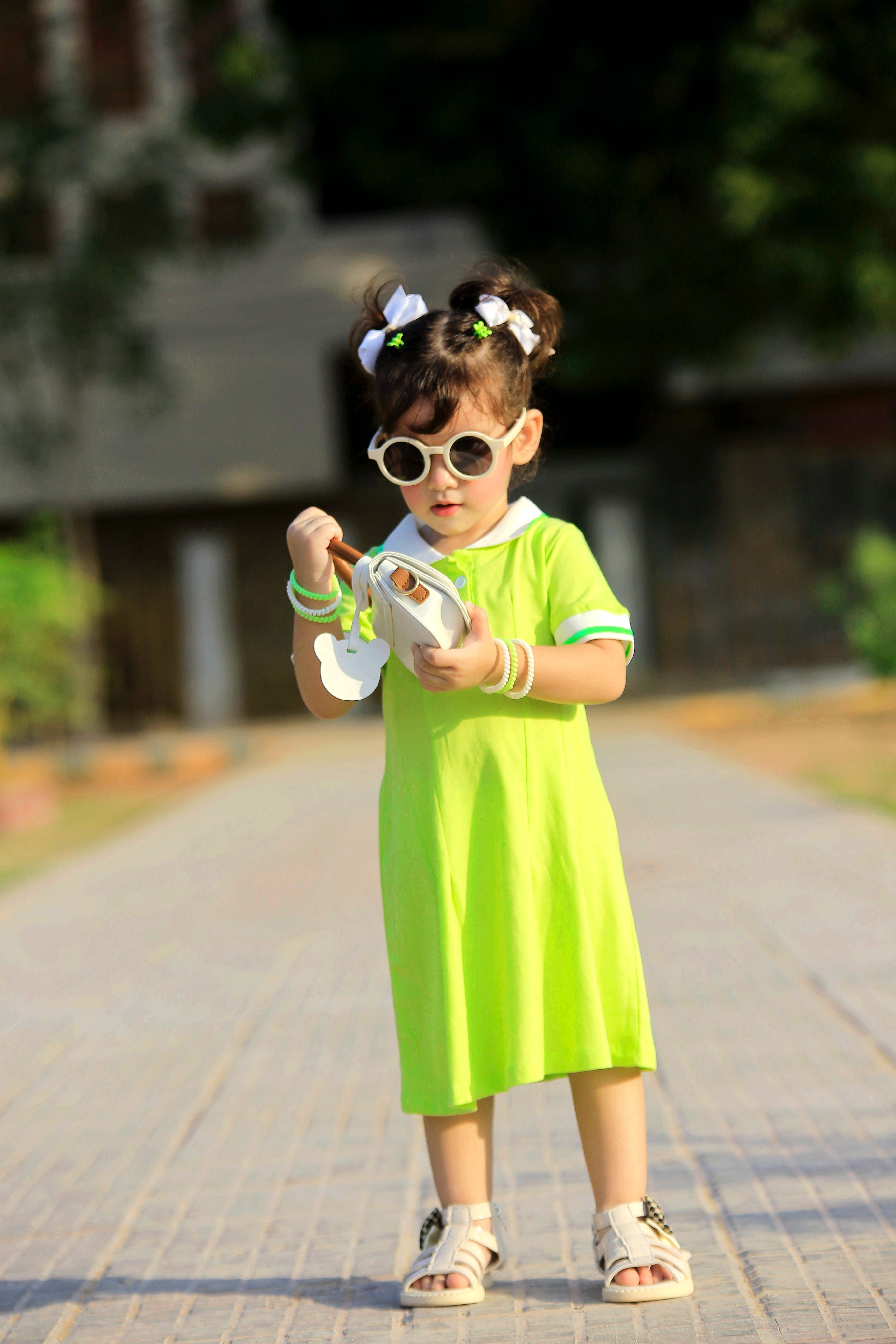 PLUSH-Polo Frock - Green