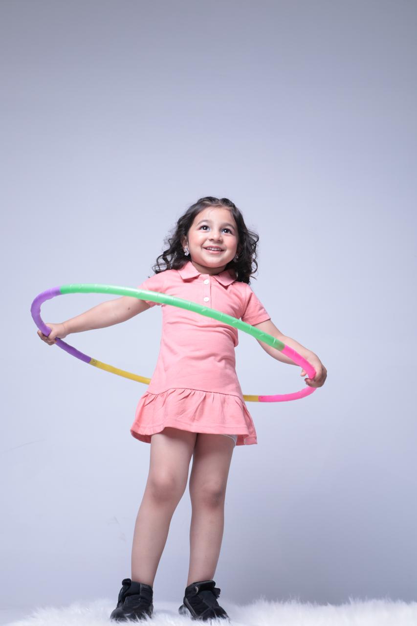 PLUSH-Polo Frock - Bright Pink