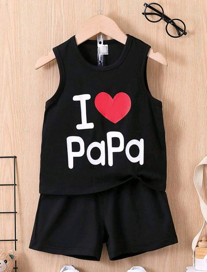 Plush-Summer Sandos - I Love Papa Black