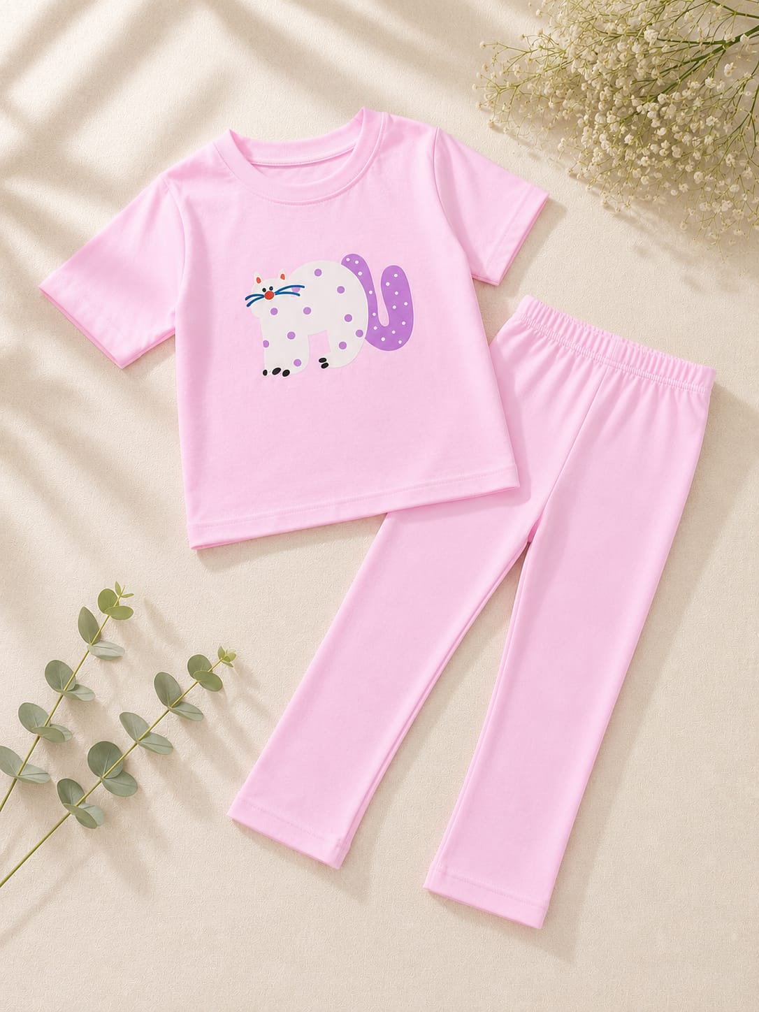 Plush- Cat in Pink Set