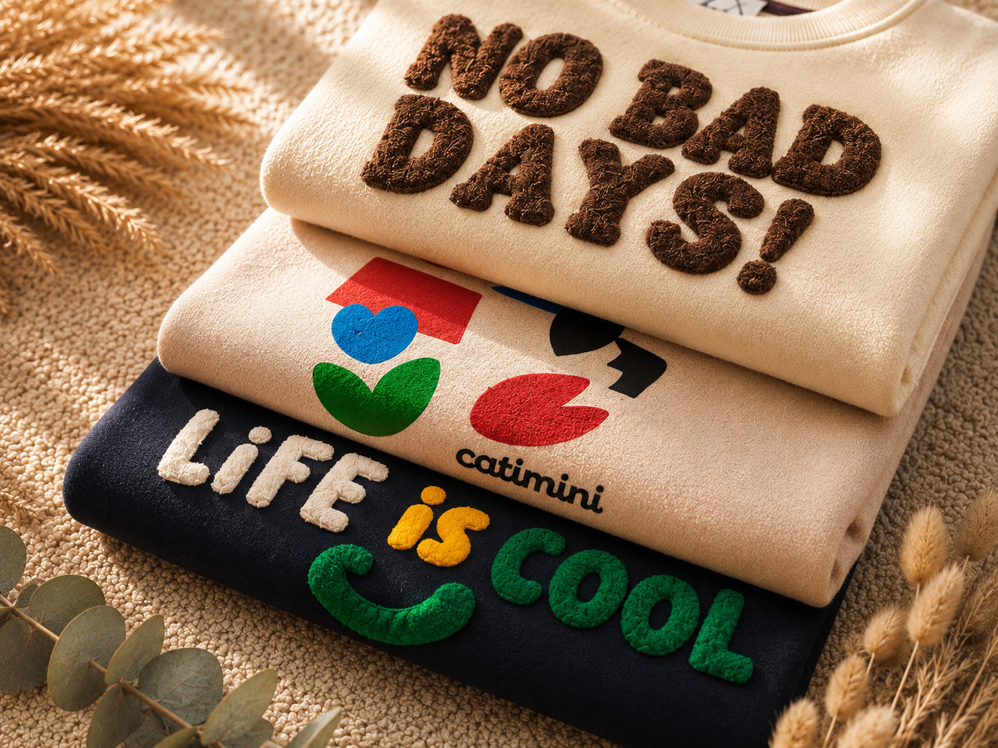 Kids Sweatshirt Pack of 3 | Neutral & Navy Winter Wear