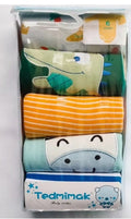 Baby Boy Printed Bodysuits Pack of 5