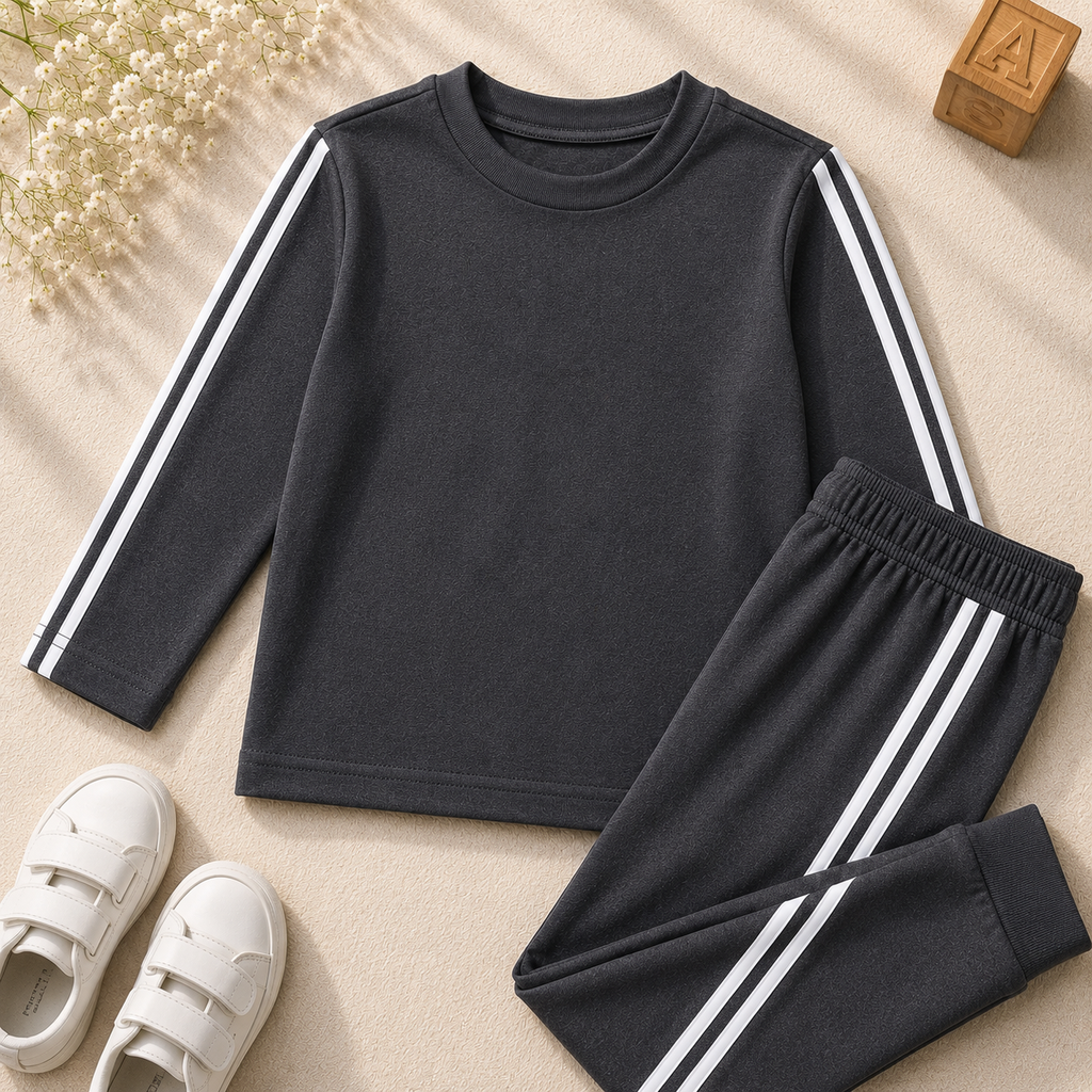 Plush- Girls Relaxed Fit Co-Ord in Black