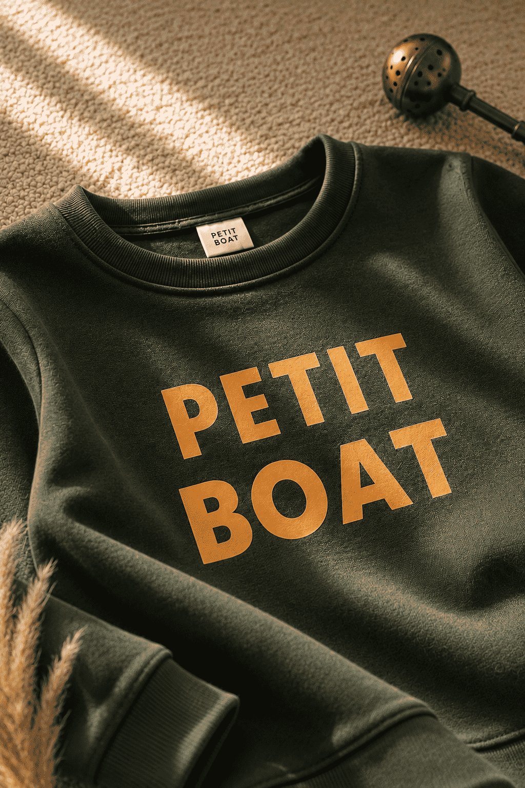 Full Sleeves Sweat Shirt - Petit Boat Green